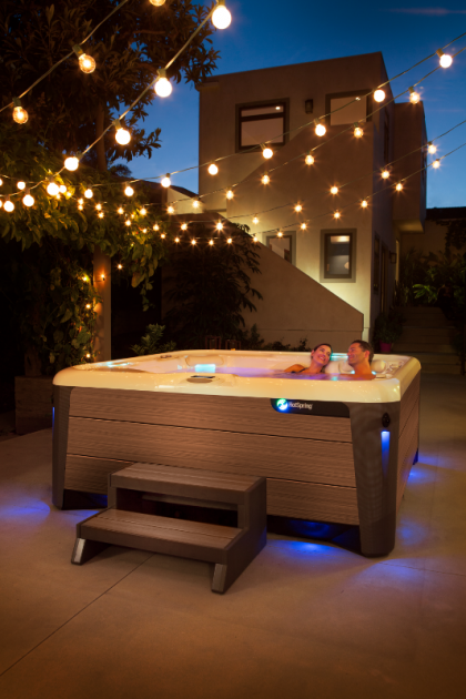 The Highlife® Aria™ - Beautiful sleek styling meets best-selling comfort | HotSpring Spas