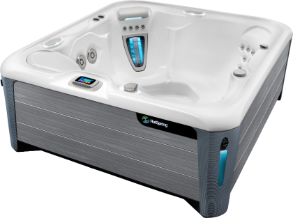 HotSpring Highlife 2019 Prodigy Alpine White Driftwood 3 4 Angle